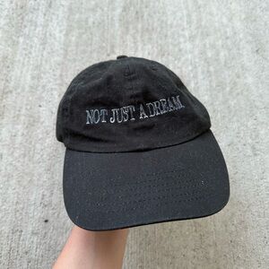 Not just a dream cap black hat